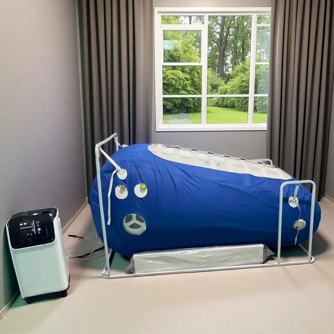 OTS20 2.0 ATA Soft Sitting Chamber — Oxygen Times HBOT chamber
